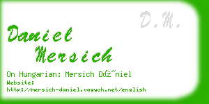 daniel mersich business card